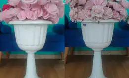 Pot Trophy plastik tinggi 70 cm + Semua Bunga