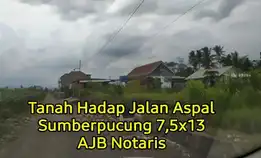 Tanah Hadap Jalan Aspal Sumberpucung