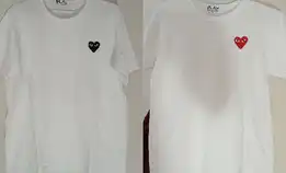 Kaos Couple Unisex Cdg Original Dari Singapore|Harga Untuk 2kaos