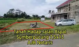 Tanah Hadap Jalan Aspal Malang