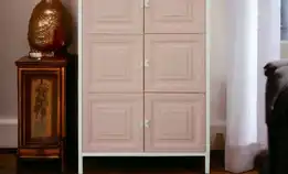 Lemari Kabinet Olivia 6 Pintu Pink 