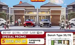 Rumah Komersil 1lantai Di Cisauk 5juta All In 