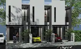 Di Jual Dua Unit Rumah Baru  2 Lantai Selangkah Dari Jalan Raya Merr Surabaya 