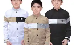 Baju Koko Anak/Remaja Lengan Panjang Sd/Smp Kobata Anak