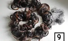 Rambut Kemoceng/ Rambut Gulungan Modern/Rambut Tambahan Sanggul (9) Free Hair Net