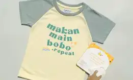 Kaos Anak Motif Lucu - Makan Main Bobo 