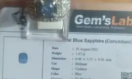 Blue Sapphire Srilanka Syelon Asli 