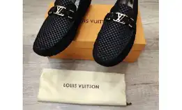 Sepatu Loafers Pria Suede Louis Vuitton Lv