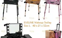 Beauty Case / Koper Makeup Kaca Lampu Eveline 02 -