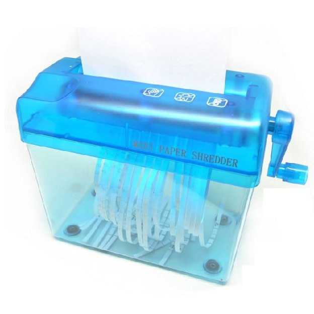 Penghancur Kertas Manual Cd Card Paper Shredder / Card Shredder 4.5l