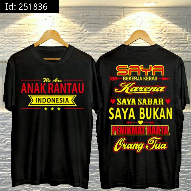 Crn Kaos Pria Anak Rantau Indonesia