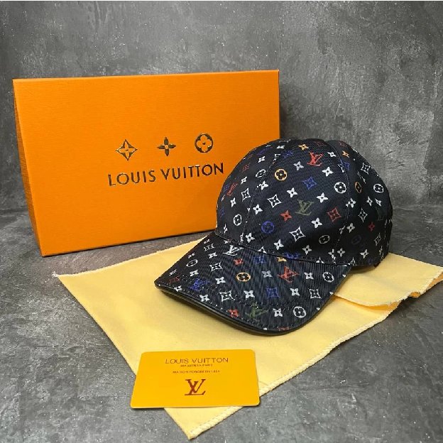 Topi Baseball Louis Vuitton Lv Multicolor