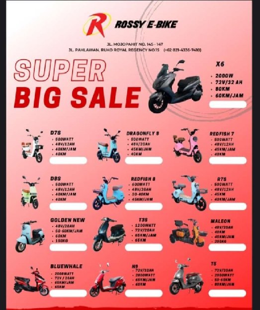 Sepeda Listrik Keterangan Ada Di Postingan