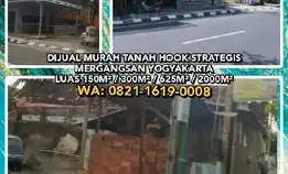 Tanah Dijual : Dijual Murah Tanah Hook Strategis Mergangsan Yogyakarta.Luas 150m² / 300m² / 625m² / 