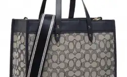 Tas Coach Field Tote 30 In Signature Jacquard (C3282)