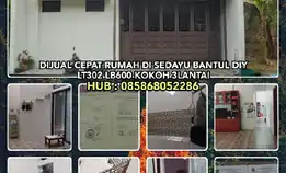 Dijual Cepat Rumah Di Sedayu Bantul Diylt302 Lb600 Kokoh 3lantaih: 085868052286* Dijual Rumah Bangun