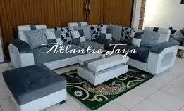 Sofa L Sudut Beranak 