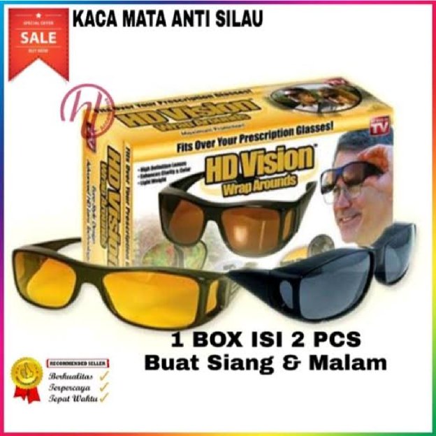 Kacamata Hd Anti Silau Isi 2