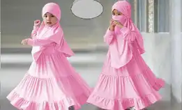 Diskon ❗❗Gamis Syari Anak Shami /Realpict/ Kisaran Anak 3-5thn /   