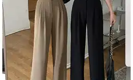 Highwaist Loose Pants Korean Style