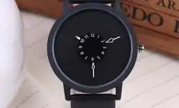 Civo Jam Tangan Kulit Elegan Dial Unik Cv0250 - Hitam 