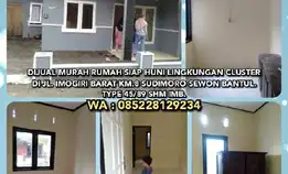 Dijual Rumah Murah Siap Huni T45/89 Cluster Jl. Imogiri Barat Km.8 Sudimoro Sewon Bantul