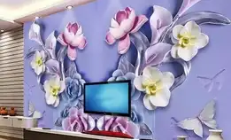 Pasang Wallpaper Dinding 3d Custom Toko Jual Dan Pesan Hordeng Murah Rollerblind Vertikal Blind