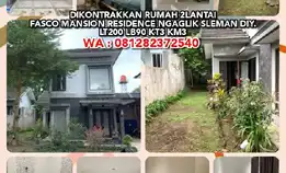 Dikontrakkan Rumah 2lantai Di Fasco Mansion Residence Ngaglik Sleman Diy.Lt200 Lb90 Kt3 Km3.