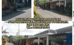 Dijual Rumah Shm Di Bromonilan Purwomartani Kalasan Sleman Lt95 Lb50 Kt2 Km1. Wa : 081328717