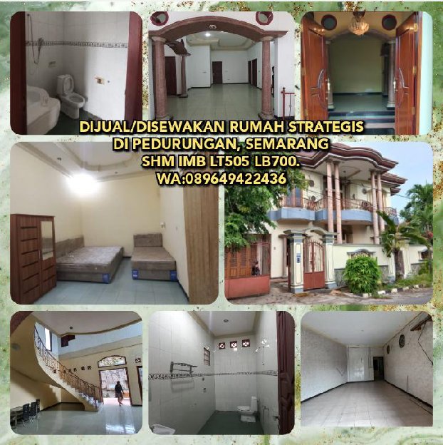 Dijual/Disewakan Rumah Strategis Di Pedurungan, Semarangshm Imb Lt505 Lb700.Wa:089649422436