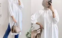 Tunik Simple Meisa Crinkle Atasan Muslim Wanita 