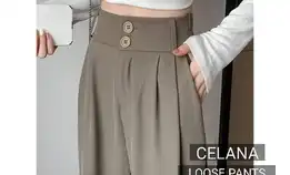 Celana Wanita Loose Pants Halus