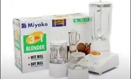 Blender Gelas/Kaca Bl-102 Gs , 3 In 1 Merk Miyako