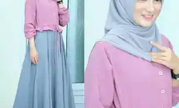 *Ans - Gamis Dress Muslim Wanita Anjani Syari* 