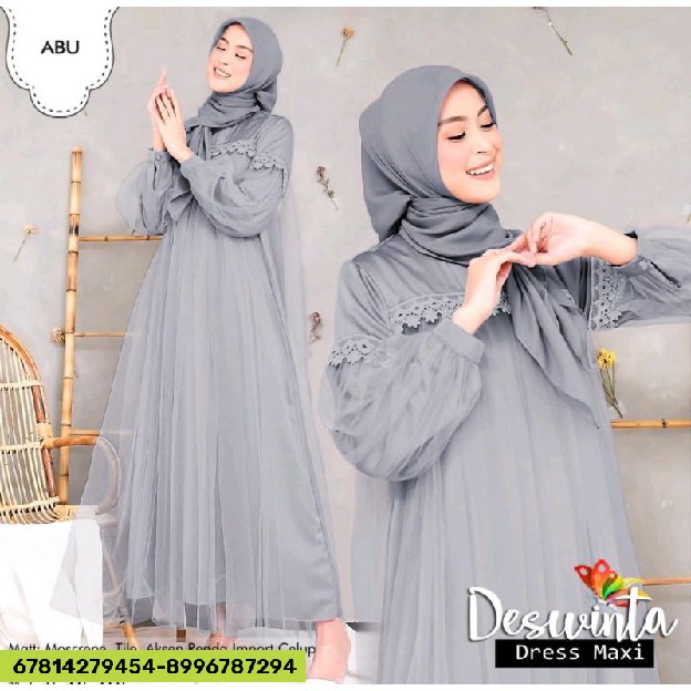 Diskon ❗❗Maxi Dress Deswinta Jc    