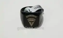 Cincin Titanium Hitam Bisa Custom Logo Ukir Nama Gambar Tulisan Foto Grafir Laser 