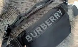 Waistbag Burberry Medium Vintage Check Econyl Bumbag Black