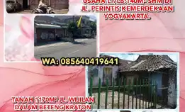 DIJUAL RUMAH & RUANG USAHA LT/LB:140M² SHM DAN TANAH 1170M² STRATEGIS DI YOGYAKARTA KOTA