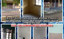 Dijual / Dikontrakkan Rumah Nyaman Strategis Di Perumahan Duta Kencana, Kedung Badak Bogor. Type 102