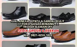 Jual Aneka Sepatu & Sandal Kulit Toko Gagak Rimang, Tridadi Sleman Diy. Sedia Grosir & Eceran.