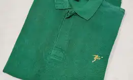 Kaos Polo Shirt Rugby By. Ralf Lauren Green Colour (Rn 41381) Original Second