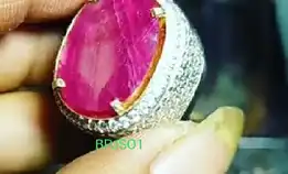 Batu Permata Ruby Burma Asli 