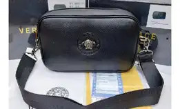 Tas Versace Clutch 2in1 Leather Handbag Tas Tangan Kulit