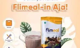 Flimeal Meal Replacement By Flimty Kemasan Eceran 1 Sachet 50 Gram - Meal Replacement Rendah Kalori 