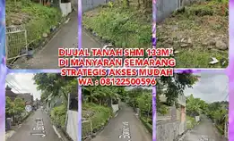 Dijual Tanah Shm 133m² Di Manyaran Semarang. Strategis Akses Mudah. Wa : 08122500596*