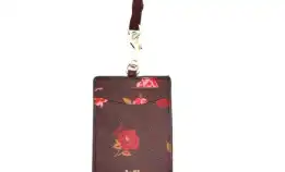 Coach Id Lanyard In Flower Brown Signature (C 67527)