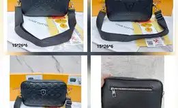 Tas Louis Vuitton Lv Clutch 2in1 Leather Handbag Tas Tangan Kulit