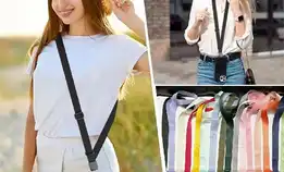 Baru Universal Telepon Lanyards Crossbody Patch Traveling Hiking Portabel Dilepas Leher Gantung Tali