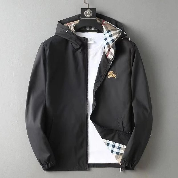 Jaket Cowok Jacket Parasut Pria Burberry Hoodie Bomber