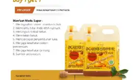 madu super Kalimantan propolis (buy one get one)